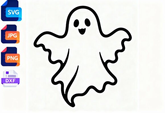 Download Cute Ghost SVG Halloween Clipart - Art Collection