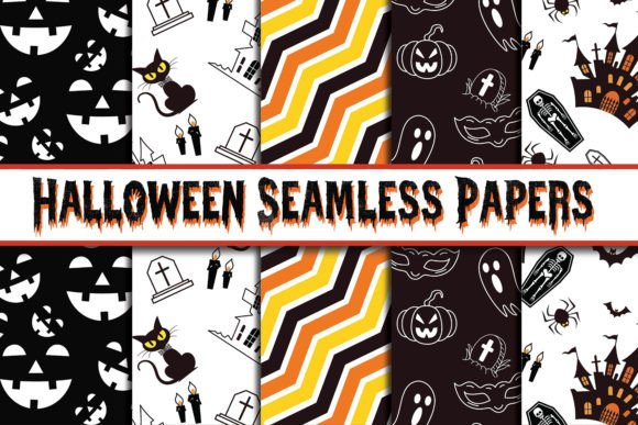 Download Happy Halloween Digital Paper Background - Halloween digital Collection