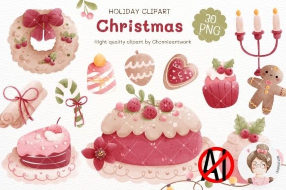Download Christmas Desserts Clipart, Holiday - Art Collection