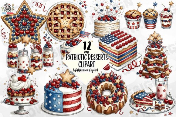 Download Patriotic Desserts Clipart PNG - Art Collection