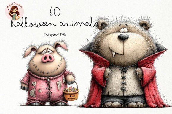 Download Halloween Animals Clipart PNG - Art Collection