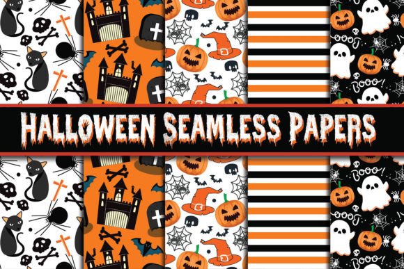 Download Happy Halloween Digital Paper Background - Halloween digital Collection