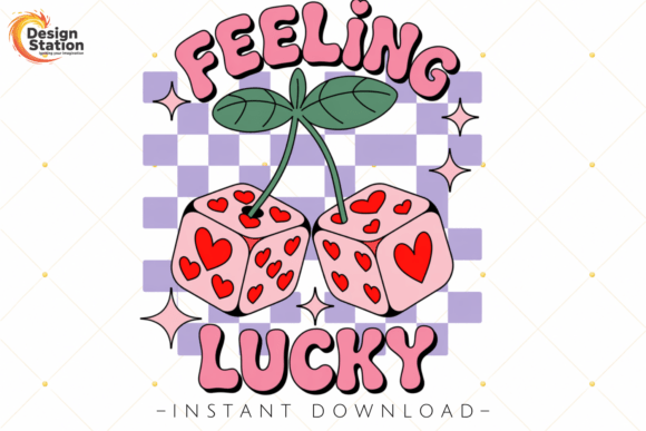 Download Feeling Lucky Hearts Dice Valentine PNG - Art Collection
