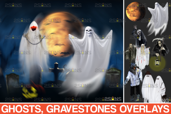 Download 39 Halloween Overlay &amp; Ghost Clipart - Art Collection