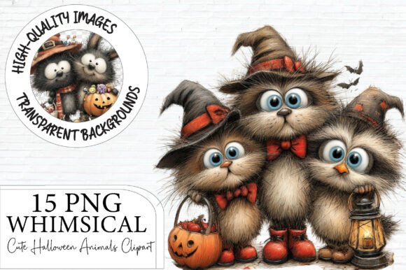 Download Cute Halloween Animals Clipart - Art Collection