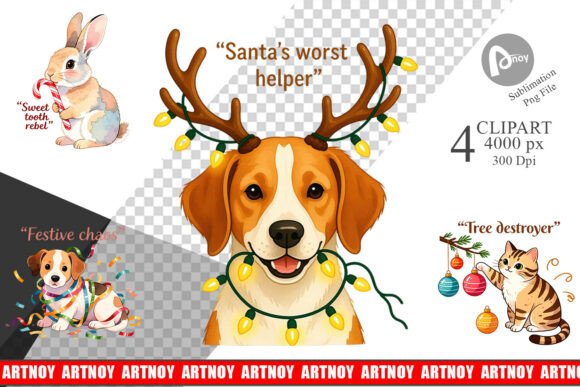 Download Christmas Pet Sarcasm Clipart - Art Collection