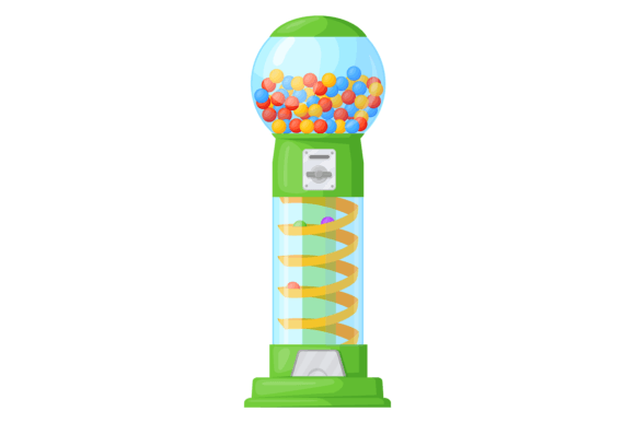 Download Bubblegum Machine. Cartoon Gumball Dispe - Art Collection