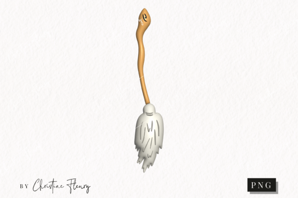 Download 3D Inflated Witch Broom Clipart - Art Collection