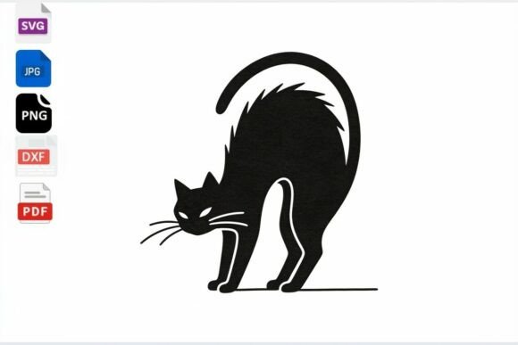 Download Black Cat SVG Halloween Clipart - Art Collection