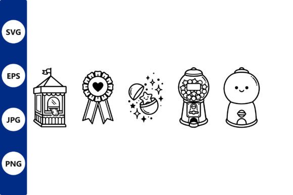 Download Cute Gumball Machine Line Art Vector - Art Collection