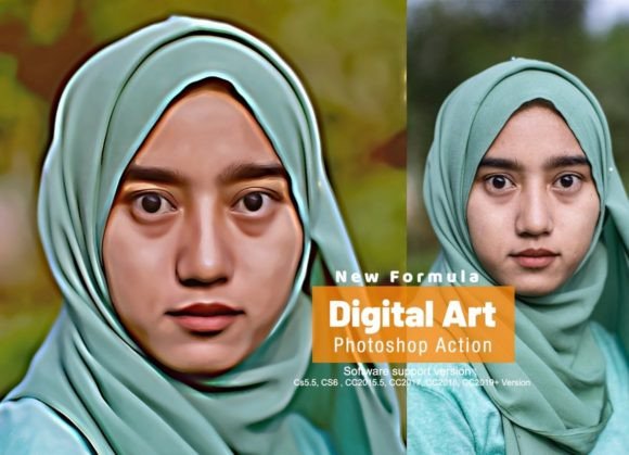 Download Digital Art Photoshop Action - Art Collection