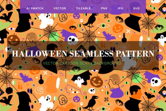 Download Halloween Party Seamless Pattern - Art Collection