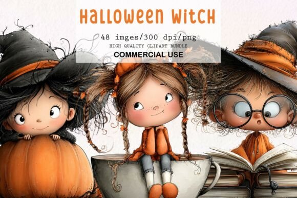 Download Whimsical Halloween Witch Clipart - Art Collection