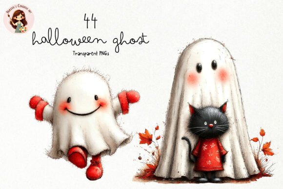 Download Halloween Ghost PNG Clipart Bundle - Art Collection