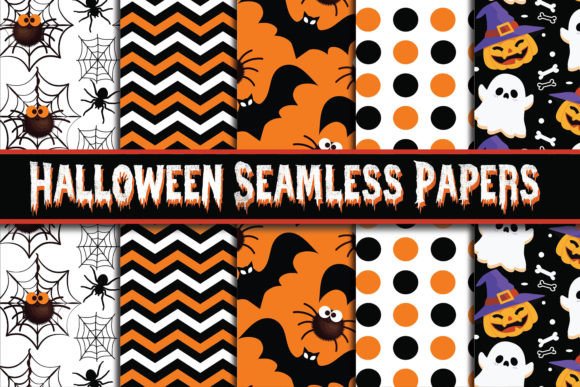 Download Happy Halloween Digital Paper Background - Halloween digital Collection