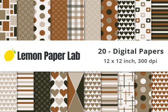 Download Brown Earth Tones Digital Paper - Art Collection