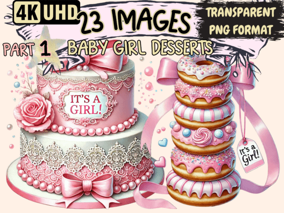 Download Baby Girl Desserts Clipart P1 - Art Collection