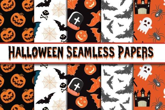 Download Happy Halloween Digital Papers Patterns - Halloween digital Collection
