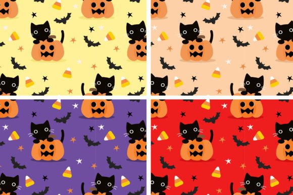 Download Cute Black Cat and Halloween Pumpkin - Premium Resources
