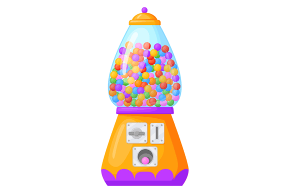 Download Gumball Machine Cartoon Icon. Sweet Colo - Art Collection