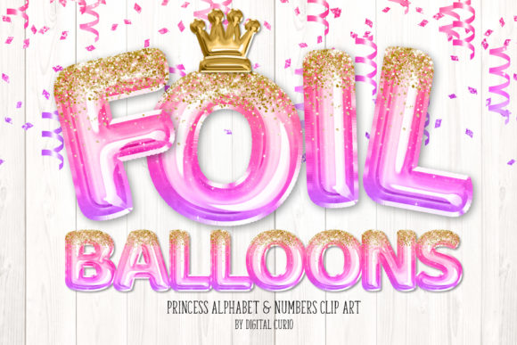Download Princess Foil Balloon Alphabet Clipart - Art Collection