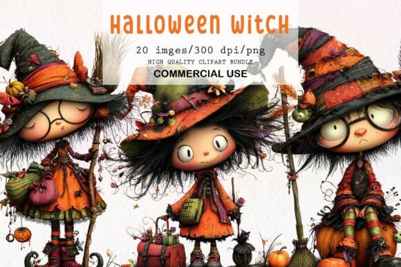 Download Quirky Halloween Witch Clipart - Art Collection