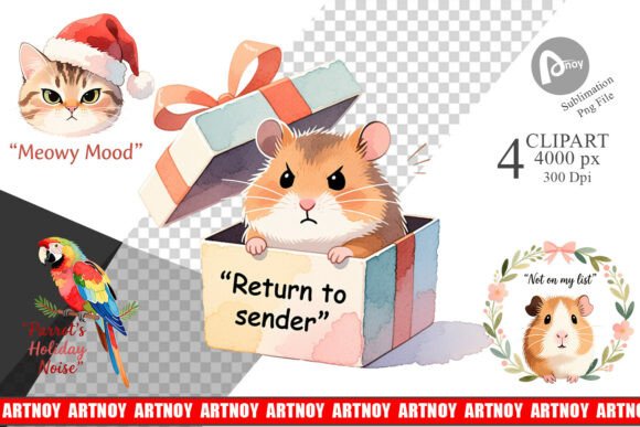 Download Christmas Pet Sarcasm Clipart - Art Collection